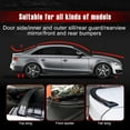 thumbnail image 3 of LAICAIW Pack-1 Car Universal Carbon Fiber Pattern Rear Wing Decorative Strip, Spoiler Free-Punching Rubber Lip Sticker, Suitable for Tailgate, Roof, Bumper Scratch Protection (Carbon Black), 59 Inch, 3 of 6