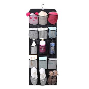 Closet Shoe Organizer 30Grid Large Capacity Pockets Shoe Organizer Bag