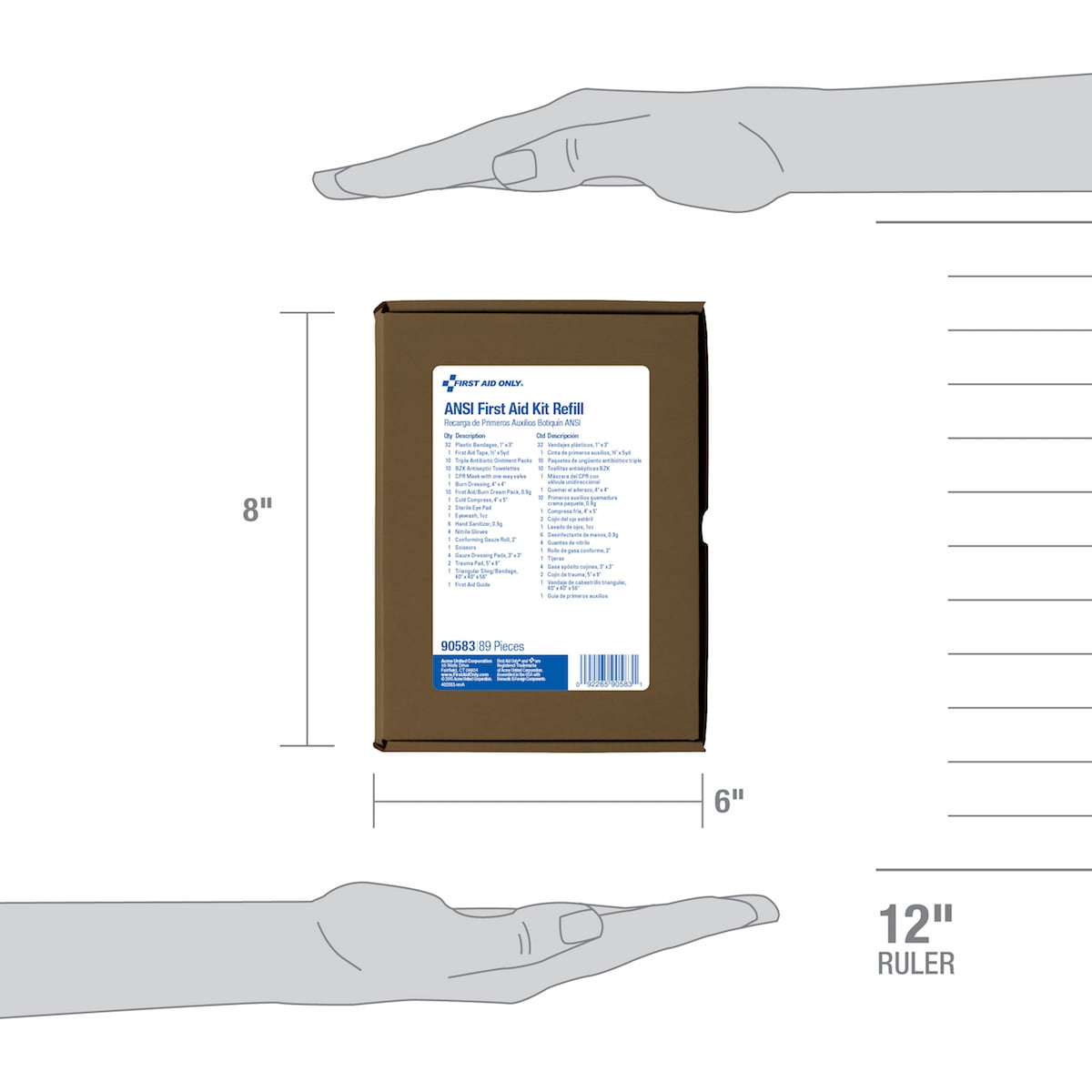 First Aid Only 89 Piece Plastic First Aid Kit, ANSI Compliant – Walmart  Inventory Checker – BrickSeek