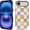 Colorful Simple Heart, variant on Case for iPhone 17 Pro, Shockproof Hard Shell Soft Silicone 2 in 1 Hybrid, Shockproof Bumper Drop Protective Cute Flower Branch