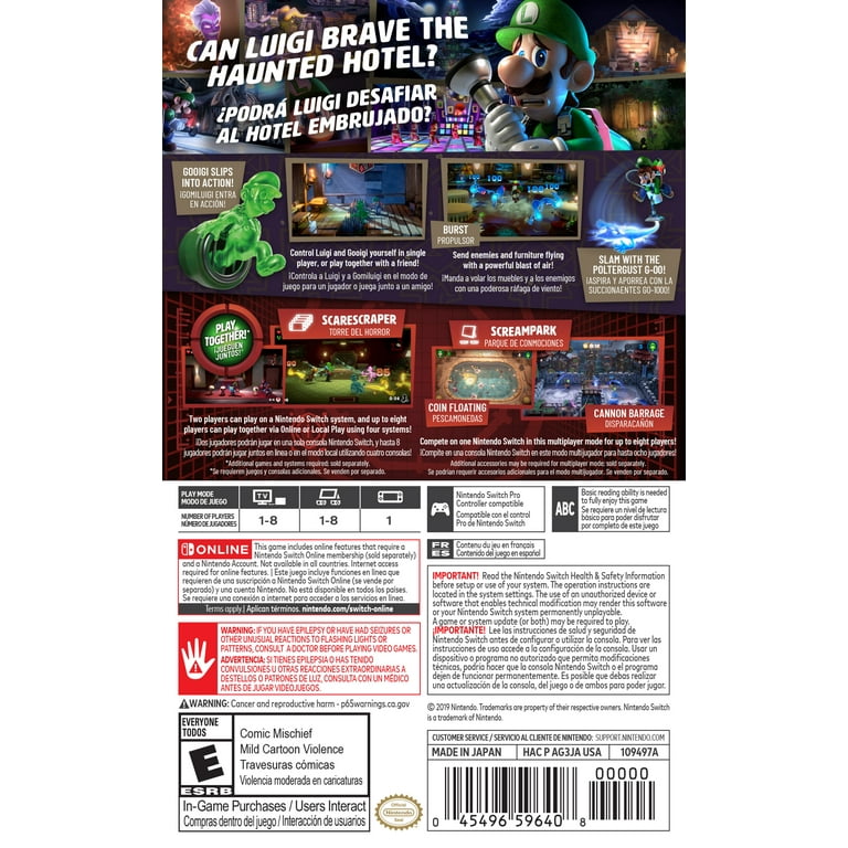 Luigi\'s Mansion 3 - Nintendo Switch