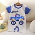 thumbnail image 2 of XZNPDUCQ Toddler Summer Romper One Piece Jumpsuit Bodysuit 12-15 Months Summer Clothes For Newborn Short Sleeved Romper Baby Bodysuit Childrens Clothing, 2 of 7