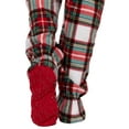thumbnail image 5 of Footed Pajamas -  Festive Plaid Adult Hoodie Fleece One Piece - Adult - XLarge (Fits 6'4 - 6'7"), 5 of 5