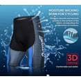 thumbnail image 5 of Hiauspor Men Padded Cycling Shorts Bike Riding Biking Bicycle Shorts Cycle Tights, 5 of 6