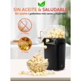 thumbnail image 5 of Máquina Para Hacer Palomitas, Máquina para Palomitas de Maíz a Base de Aire Caliente con Tapa Medidora, No Requiere Aceite, Pequeño Palomitero para Fiestas, Camping y Potlucks (110V, Negro), 5 of 5