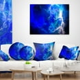 thumbnail image 4 of Designart Blue Sparkling Lightning - Abstract Throw Pillow - 18x18, 4 of 5