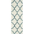 thumbnail image 6 of SAFAVIEH Phyillis Geometric Kids Shag Runner Rug, Ivory/Blue, 2'3" x 9', 6 of 10