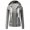 Gray, variant on Women Hoodies Clearance Women's Casual Hooded Pockets Stripe Zipper Long Sleeve Tops Sweatshirt Coat