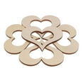 thumbnail image 1 of 5 piezas de corazón hueco de madera sin terminar para boda 100x85x5mm, 1 of 9