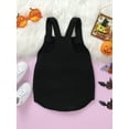 thumbnail image 7 of Baby Sweetie Newborn Baby Boy Girl Halloween Clothes Sleeveless Grimace Overalls Knitted Romper Suspender, 7 of 7