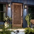 thumbnail image 4 of 2 Pack 1-Light 10in" Matte Black Finish Outdoor Wall Light With Clear Glass Shade, 4 of 9