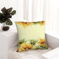 thumbnail image 6 of Pofeuu Sunflowers On A Yellow Background Print Double-sided plush pillowcase Square Throw Pillow Covers Pillows Cover for Living Room Bedroom Sofa Couch Cushion Cover（No pillow core）-12"x12", 6 of 7