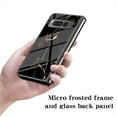 thumbnail image 3 of Allytech Marble Case for Google Pixel Fold 2023, Tempered Glass Back Cover Anti-Scratch Shockproof Protective Bumper Case Cover for Google Pixel Fold - Green White, 3 of 6