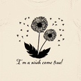 thumbnail image 4 of Inktastic I'm a Wish Come True Dandelion in Black Boys or Girls Baby T-Shirt, 4 of 5