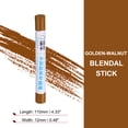 thumbnail image 2 of Uxcell Wood Filler Sticks Wood Furniture Scratch Repair Filler Sticks Furniture Touch Up Markers with Yellow Scraper for Wood Holes Wood Floor Table Door Cabinet, Golden-Walnut, 2 of 7