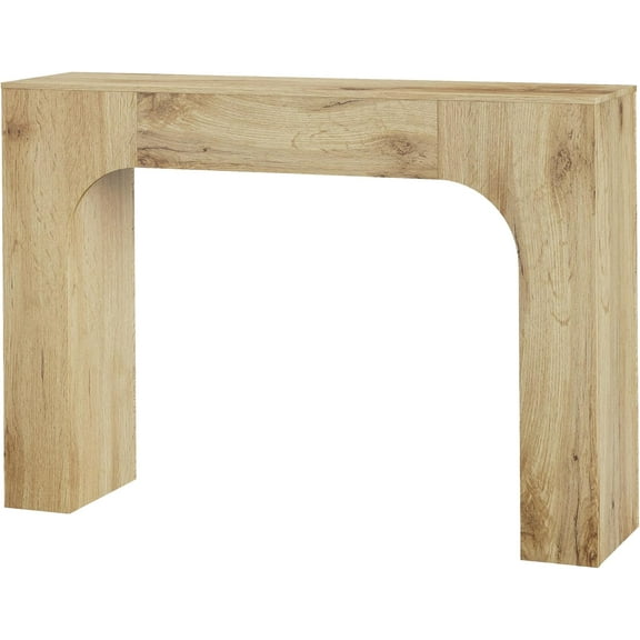 43 Inch Farmhouse Long Console Table, Wooden Sofa Table for Behind Couch, Entryway Furniture for Living Room or Hallway, Foyer Accent in Cracked Oak