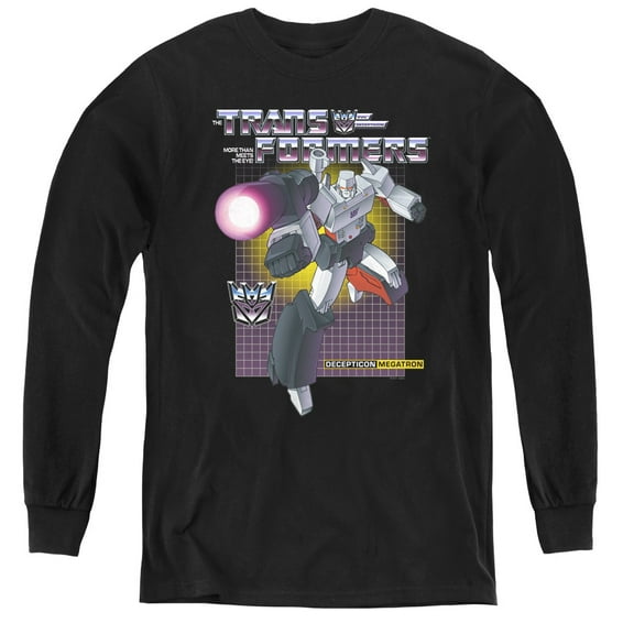 Transformers Megatron Youth Long Sleeve T-Shirt Black