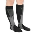 thumbnail image 3 of Unisex Compression Socks, Shock Absorption, Breathable, Anti Slip, Stretch Leg Support Stockings for Nursing Travel Flight Sport, 3 of 8