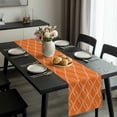 thumbnail image 2 of Orange Stripes Table Runner 72 Inches Long, Simple Geometric Modern Monochrome Kitchen Coffee Dining Table Decoration for Home Party Birthday Wedding Home Decor 16x72 Inches, 2 of 8