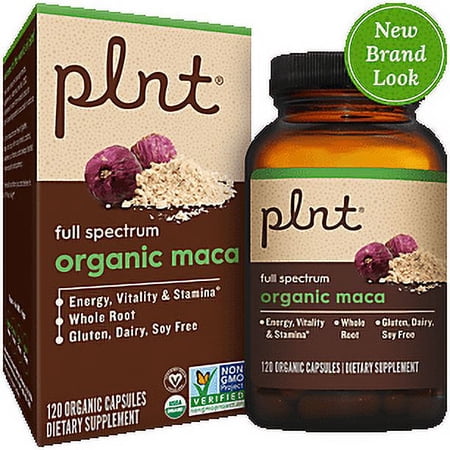 Organic Maca ? Full Spectrum ? Supports Energy  Vitality  and Stamina (120 Organic Capsules)