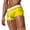 Yellow, variant on Mens Lounge Shorts Men's Spring Summer Ultra Short Color Matching Shorts Zipper Pocket Slit Trousers Legs Beach Swimming Sports Black L