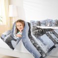 thumbnail image 4 of Castle Fairy Cartoon Animal Cat 3 Pieces Queen Comforter Set for Kids Children Boys Girls,Happy Christmas Snowman Ultra Soft Bedding Sets,Happy New Year Bedding Comforter Set,Breathable Home Decor, 4 of 8