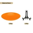 thumbnail image 3 of 7.9 Inch Art Plate Hanging Decorative Plate with Display Stand for DIY Handmade Material Mosaic Base Production Orange, 3 of 5