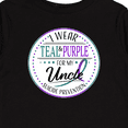 thumbnail image 4 of Inktastic Suicide Prevention- I Wear Teal and Purple for My Uncle Boys or Girls Long Sleeve Toddler T-Shirt, 4 of 5