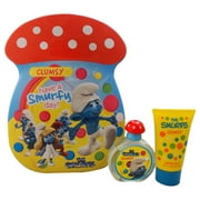 The Smurfs Clumsy by First American Brands for Kids - 2 Pc Gift Set 1.7oz EDT Spray, 2.5oz Bubble Bath