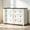 white, variant on Buildhom 54" Farmhouse 6-Drawer Dresser with Vintage Design, Wood Storage Chest also TV Stand for Bedroom, Living Room, White