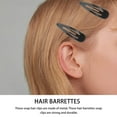 thumbnail image 6 of CTIRCHIU 50Pack Hair Accessories for Women Hair Clips Snap Hair Clips in Black, 6 of 8