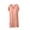 Orange, variant on Women Soft Nightgown Sleepwear Short Sleeve Nightdress V-Neck Sleeping Nightshirts Ladies Pajama Dress Loungewear