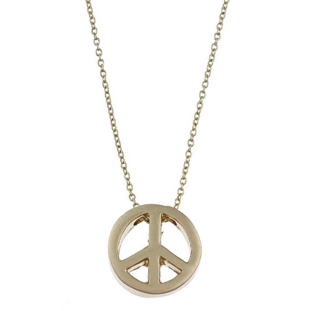Collier Charme Paix Ton Or