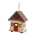 thumbnail image 3 of Cabaña de madera luminosa de Navidad, construcción robusta coleccionable, regalo de Navidad. Estilo C, 3 of 9