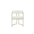 thumbnail image 4 of Fur Dining Chair in Brushed Gold and Black Boucle, 4 of 10