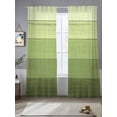 thumbnail image 2 of Green Wood Grain Sheer Curtains 108 Inch Length 2 Panels for Living Room, Ombre Rustic Retro Wooden Plank Voile Kitchen Curtain Set, Luxury Privacy Drapes Window Treatment for Bedroom, 2 of 7