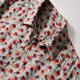 thumbnail image 5 of Blusa y camisa de manga larga con cuello vuelto para hombre, blusa informal de moda con estampado de cuello vuelto y botones, blusa de manga larga para hombre, 5 of 5