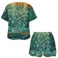 thumbnail image 3 of Water Splash Ripple 2 Pack Women’s Pajama Set Print Sleepwear And Shorts Y2k Loungewear Sets S-5XL, 3 of 7