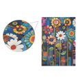 thumbnail image 5 of Yayeee Garden Flag 12" x 18" Double Sided Outdoor Yard Lawn Holiday Decorations, Blue Colorful Flowers, 5 of 6