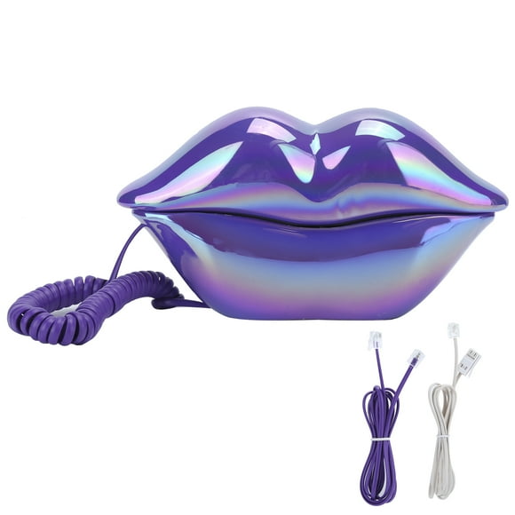 YLSHRF Téléphone à la Mo Téléphone de Galvanoplastie, Forme Drôle de Lèvre pour la Maison de Bureau