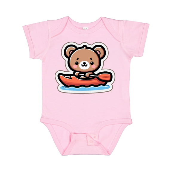 Inktastic Kayaking Future Kayaker Bear Boys or Girls Baby Bodysuit