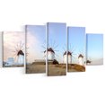 thumbnail image 2 of Traditional Greek Windmills Panorama - Landscape Canvas Art Print, 2 of 3