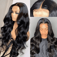 thumbnail image 3 of DOPI Body Wave Frontal Wig 13x4 Lace Front Wigs for Women Human Hair 180% Density Glueless Brazilian Virgin Hair Natural Col, 3 of 4