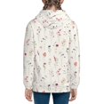 thumbnail image 6 of Sikiie Wildflower Watercolor Zip Up Hoodie Teenage, hoodies for Teenage, Zipper Sweatshirt Jacket for Daily, Traveling-Medium, 6 of 6