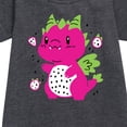 thumbnail image 2 of Instant Message - Dragonfruit - Toddler & Youth Girls Fleece Dress, 2 of 5