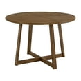 thumbnail image 1 of ROME + OAK Worton 45" Modern Farmhouse Round Dining Table, Weathered Oak, 1 of 10