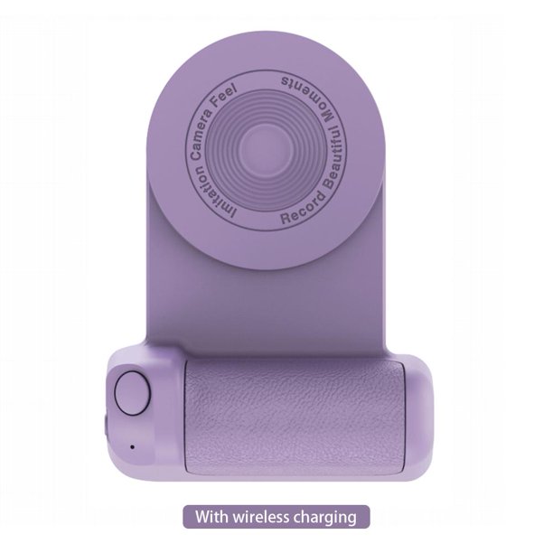 Soporte para teléfono selfie 3 en 1 compatible con Bluetooth para Android/iOS (actualización púrpura)