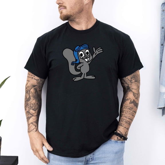 Rocky The Flying Squirrel And Bullwinkle Retro Cartoon Unisex T-Shirt