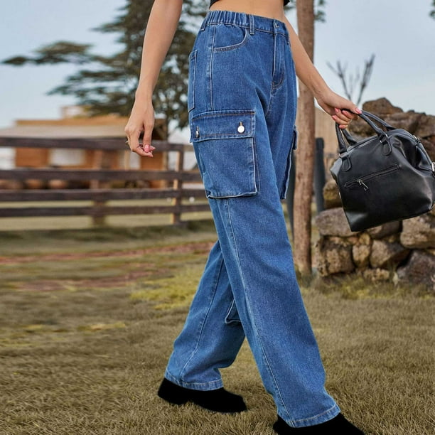 シ*ン様 Blue Jean Baggy Denim Cargo Pants - Blue Jean Baggy Denim Cargo Pants – Zumba Wear | STRONG iD
