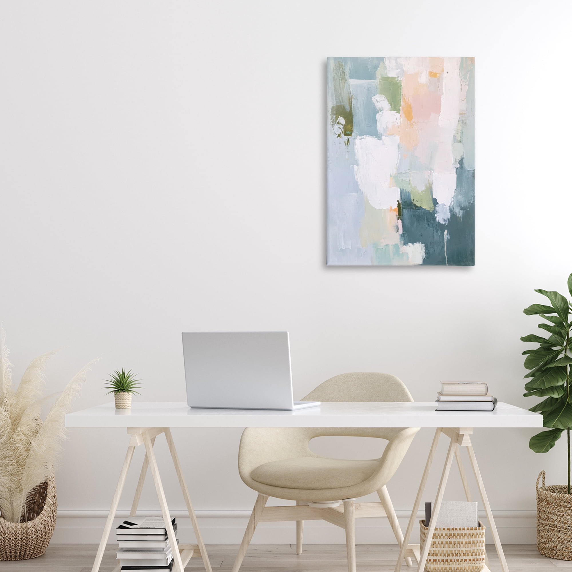 Stupell Industries Abstract Pastel Brushstroke Composition Canvas Wall Art, design by Petal Prints Design